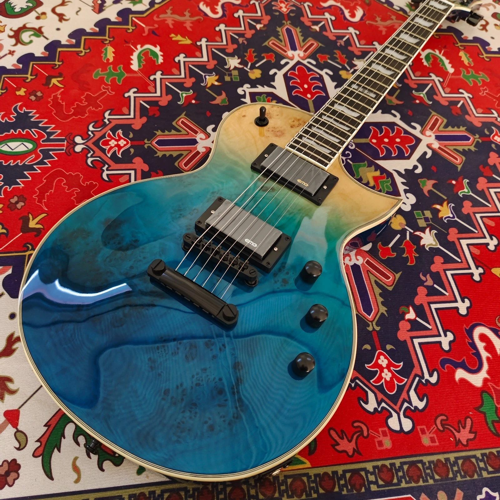 ESP Guitar Blue Color soild Mahogany Body & neck  Active pickups  from US