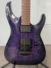 ESP LTD MH350 Transparent Purple Sunburst Electric Guitar
