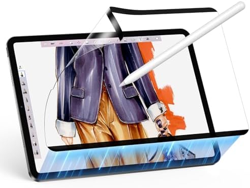 ESR Paper Feel Magnetic Screen Protector for iPad Air 13 Inch M3/M2  7th/6th Gen  2025/2024   Write and Draw Like on Paper  Detachable and Reusable  Compatible with Tempered Film  Matte  Anti Glare
