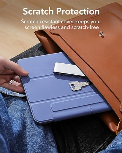 ESR for iPad Air 13 Inch Case M3/M2  2025/2024   iPad Pro 12 9 6th/5th/4th Gen  Powerful Magnetic Attachment  Slim Trifold Stand Case  Supports Pencil Pro & Pencil  USB C   Rebound Series  Black