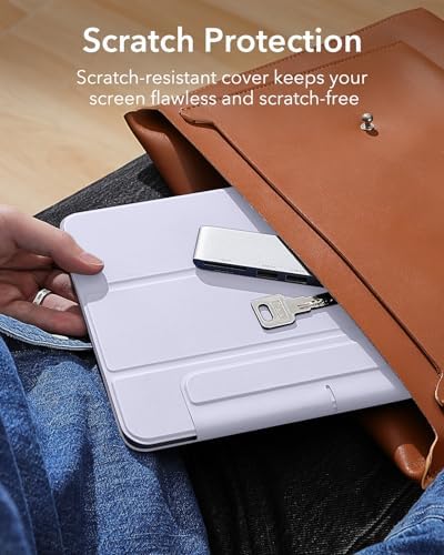 ESR for iPad Air 13 Inch Case M3/M2  2025/2024   iPad Pro 12 9 6th/5th/4th Gen  Powerful Magnetic Attachment  Slim Trifold Stand Case  Supports Pencil Pro & Pencil  USB C   Rebound Series  Black