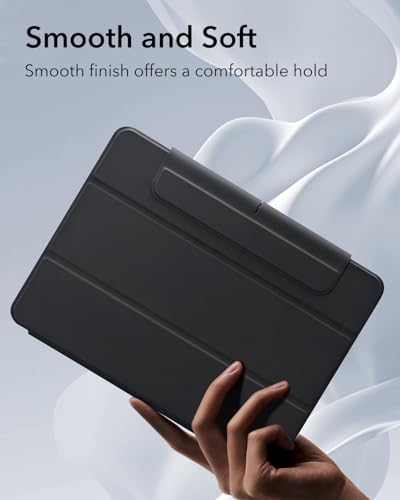 ESR for iPad Air 13 Inch Case M4/M3/M2  2026/2025/2024  with Pencil Holder  Removable Magnetic Cover  Vertical Stand  Fully Supports Pencil Pro and Pencil USB C   Rebound 360 Series  Black
