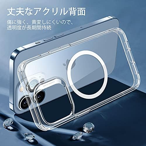 ESR for iPhone 13 Pro Case  Compatible with MagSafe  Shockproof Military Grade Protection  Yellowing Resistant  Magnetic Phone Case for iPhone 13 Pro  Classic Hybrid Case  HaloLock   Clear