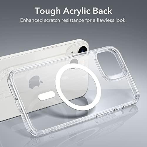 ESR for iPhone 14/iPhone 13 Case  Compatible with MagSafe  Classic Hybrid Magnetic Mobile Phone Case iPhone 14/13 Case  Military Standard  Drop Protection  Clear
