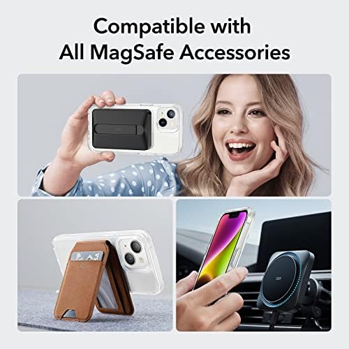 ESR for iPhone 14/iPhone 13 Case  Compatible with MagSafe  Classic Hybrid Magnetic Mobile Phone Case iPhone 14/13 Case  Military Standard  Drop Protection  Clear