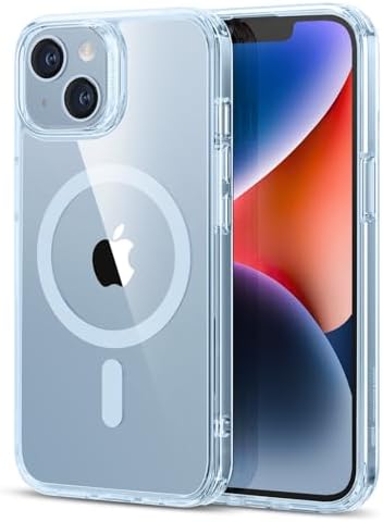 ESR for iPhone 14/iPhone 13 Case  Compatible with MagSafe  Classic Hybrid Magnetic Mobile Phone Case iPhone 14/13 Case  Military Standard  Drop Protection  Clear