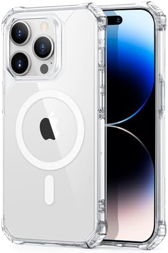 ESR for iPhone 14/iPhone 13 Case  Compatible with MagSafe  Classic Hybrid Magnetic Mobile Phone Case iPhone 14/13 Case  Military Standard  Drop Protection  Clear