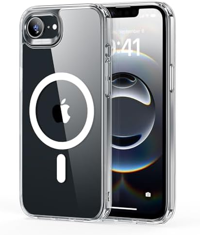 ESR for iPhone 14/iPhone 13 Case  Compatible with MagSafe  Classic Hybrid Magnetic Mobile Phone Case iPhone 14/13 Case  Military Standard  Drop Protection  Clear