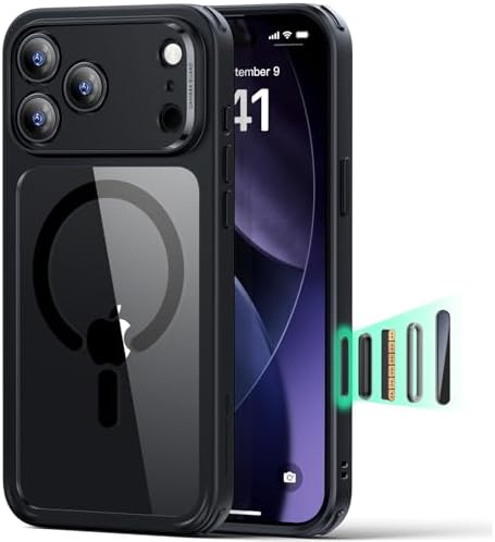 ESR for iPhone 14/iPhone 13 Case  Compatible with MagSafe  Classic Hybrid Magnetic Mobile Phone Case iPhone 14/13 Case  Military Standard  Drop Protection  Clear