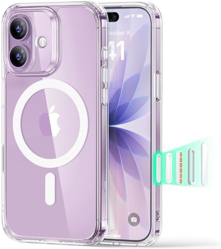 ESR for iPhone 14/iPhone 13 Case  Compatible with MagSafe  Classic Hybrid Magnetic Mobile Phone Case iPhone 14/13 Case  Military Standard  Drop Protection  Clear