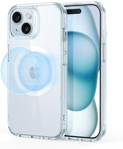 ESR for iPhone 14/iPhone 13 Case  Compatible with MagSafe  Classic Hybrid Magnetic Mobile Phone Case iPhone 14/13 Case  Military Standard  Drop Protection  Clear