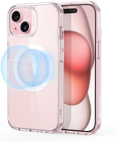 ESR for iPhone 14/iPhone 13 Case  Compatible with MagSafe  Classic Hybrid Magnetic Mobile Phone Case iPhone 14/13 Case  Military Standard  Drop Protection  Clear