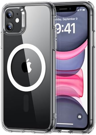 ESR for iPhone 14/iPhone 13 Case  Compatible with MagSafe  Classic Hybrid Magnetic Mobile Phone Case iPhone 14/13 Case  Military Standard  Drop Protection  Clear
