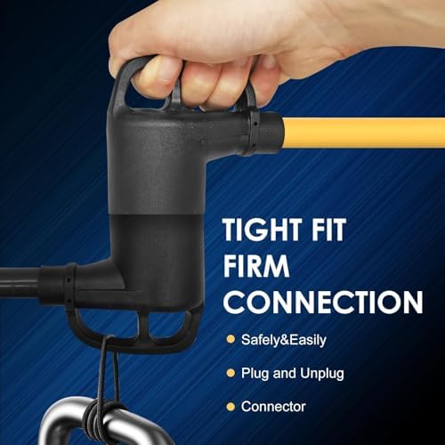 ETL Listed NEMA 10 50P to 14 50R 50 amp 3 Prong Dryer Plug EV Charger Adapter Heavy Duty 6 AWG Cord Compatible with Tesla Gen 2 Power Cord Adapter with Grip Handle 1 Foot