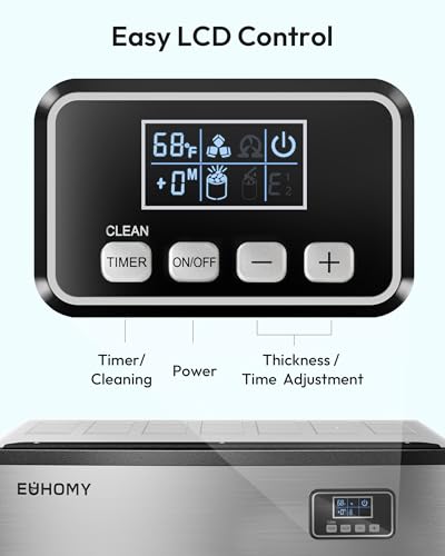 EUHOMY Commercial Ice Maker Machine 400Lbs/24H ETL Approval  Industrial Ice Machine  250Lbs Storage  Ice Ready in 11 20min  Stainless Steel Ice Maker for Bar/Cafe/Restaurant/Business