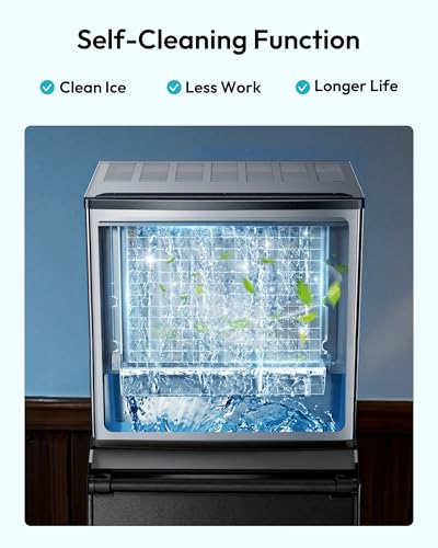EUHOMY Commercial Ice Maker Machine 400Lbs/24H ETL Approval  Industrial Ice Machine  250Lbs Storage  Ice Ready in 11 20min  Stainless Steel Ice Maker for Bar/Cafe/Restaurant/Business