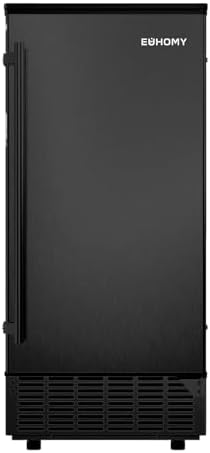 EUHOMY Nugget Ice Maker Countertop  Ready in 8 Mins  Self Cleaning  34lbs/24H Portable Ice Maker Machine with Ice Scoop & Basket  Sonic Ice Makers with Chewable Pellet Ice for Home/Party/RV/Camping