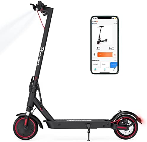EVERCROSS Electric Scooter  350W/500W Electric Scooter Adults  8 5/10 Tires  Up to 19/22 Miles Range  19 MPH Lightweight E Scooter with Dual Shock Absorption