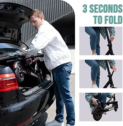 EVERCROSS Electric Scooter  350W/500W Electric Scooter Adults  8 5/10 Tires  Up to 19/22 Miles Range  19 MPH Lightweight E Scooter with Dual Shock Absorption