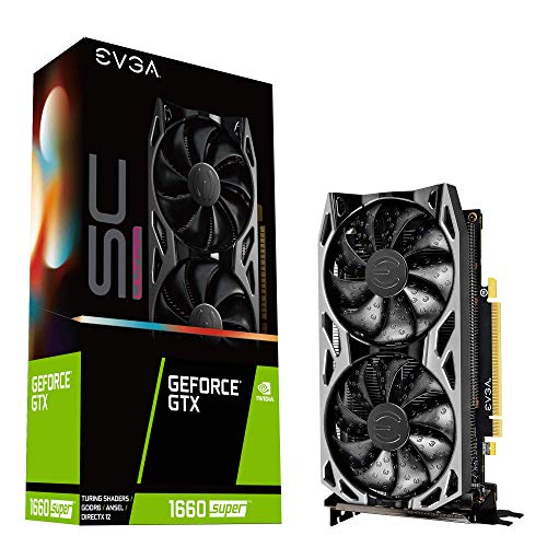 EVGA 06G P4 1068 KR GeForce GTX 1660 Super Sc Ultra Gaming  6GB GDDR6  Dual Fan  Metal Backplate  Renewed 
