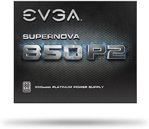 EVGA SuperNOVA 850 P2  80  PLATINUM 850W   Fully Modular   EVGA ECO Mode  10 Year Warranty   Includes FREE Power On Self Tester  Power Supply 220 P2 0850 X1 Black