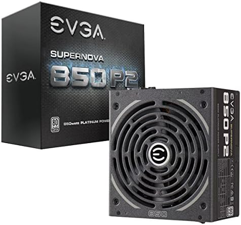 EVGA SuperNOVA 850 P2  80  PLATINUM 850W   Fully Modular   EVGA ECO Mode  10 Year Warranty   Includes FREE Power On Self Tester  Power Supply 220 P2 0850 X1 Black