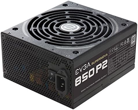 EVGA SuperNOVA 850 P2  80  PLATINUM 850W   Fully Modular   EVGA ECO Mode  10 Year Warranty   Includes FREE Power On Self Tester  Power Supply 220 P2 0850 X1 Black
