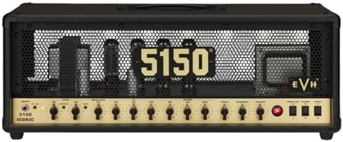 EVH 5150 Iconic Series EL34 80 watt Amplifier Head   Black/Gold