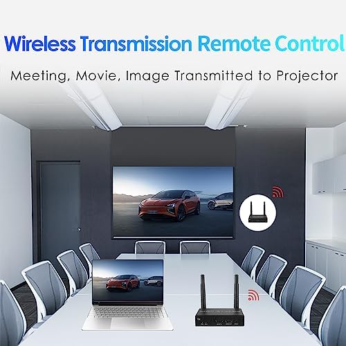 EXVIST Wireless HDMI Extender Transmitter and Receiver W/HDMI Loop Out  Up to 656 Feet  IR Support  Suitable for Transmitting Video from Laptop  PC  YouTube  Xbox One  PS4 to HDTV or Projector