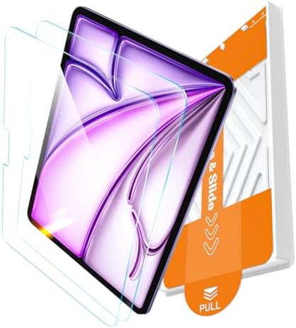 EZ GLAZ 2 Pack for iPad A16 2025 11th  11 Inch  / 10th Gen 2022  10 9 Inch  Screen Protector  Military Grade Shatterproof  9H  Tempered Glass with Installation Box  Anti Scratch  Apple Pencil Compatible  HD Clarity  Bubble Free