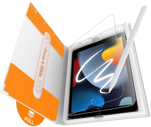 EZ GLAZ 2 Pack for iPad A16 2025 11th  11 Inch  / 10th Gen 2022  10 9 Inch  Screen Protector  Military Grade Shatterproof  9H  Tempered Glass with Installation Box  Anti Scratch  Apple Pencil Compatible  HD Clarity  Bubble Free
