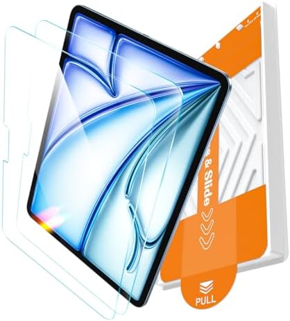 EZ GLAZ 2 Pack for iPad A16 2025 11th  11 Inch  / 10th Gen 2022  10 9 Inch  Screen Protector  Military Grade Shatterproof  9H  Tempered Glass with Installation Box  Anti Scratch  Apple Pencil Compatible  HD Clarity  Bubble Free