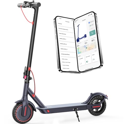 E Scooter for Adults 19 22 MPH 350/500W Motor 281/441Wh Battery 8 5/10 Tires Motorized Scooter Up to 22 Miles Range  Foldable Scooter with Double Shock Absorption/Bearing 265 LBS/APP Control