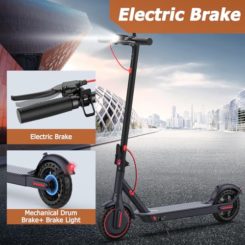 E Scooter for Adults 19 22 MPH 350/500W Motor 281/441Wh Battery 8 5/10 Tires Motorized Scooter Up to 22 Miles Range  Foldable Scooter with Double Shock Absorption/Bearing 265 LBS/APP Control