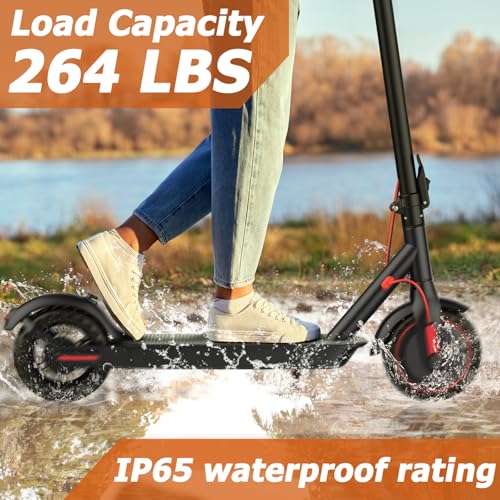 E Scooter for Adults 19 22 MPH 350/500W Motor 281/441Wh Battery 8 5/10 Tires Motorized Scooter Up to 22 Miles Range  Foldable Scooter with Double Shock Absorption/Bearing 265 LBS/APP Control