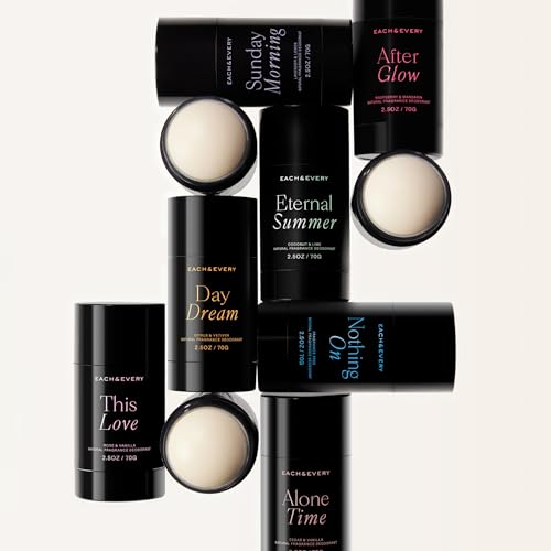 Each & Every Aluminum Free Deodorant for Women & Men   All Natural Deodorant for Sensitive Skin  EWG Verified   Clean  Baking Soda Free  Plant Based Fragrance  Lavender & Lemon  2 5oz  3 Pack