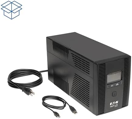 Eaton Tripp Lite Series OMNI1500LCDT 1500VA UPS Battery Backup Computer Uninterruptible Power Supply Units & Surge Protector  810W  10 Outlets  AVR  LCD Screen  3 Year Warranty &  250 000 Insurance