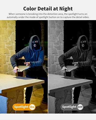 Ebitcam 4G LTE Cellular Security Cameras  Solar Powered Camera No WiFi Needed  2K Live Video  360  View  Color Night Vision  Motion&Siren Alert