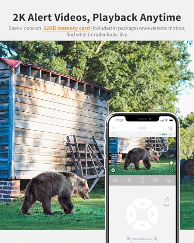 Ebitcam 4G LTE Cellular Security Cameras  Solar Powered Camera No WiFi Needed  2K Live Video  360  View  Color Night Vision  Motion&Siren Alert