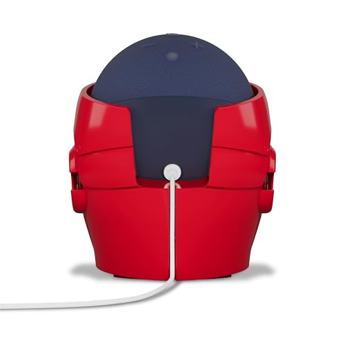 Echo Bundle  Echo Dot  5th Gen  2022 release    Deep Sea Blue and Limited Edition Marvel Iron Man Stand
