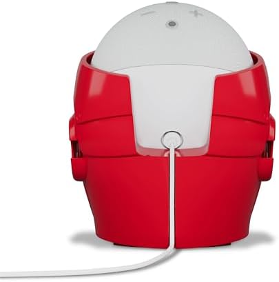 Echo Bundle  Echo Dot  5th Gen  2022 release    Glacier White and Limited Edition Marvel Iron Man Stand