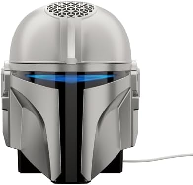 Echo Dot Star Wars Bundle  Includes Echo Dot  Deep Sea Blue and The Mandalorian Helmet Stand   Limited Edition