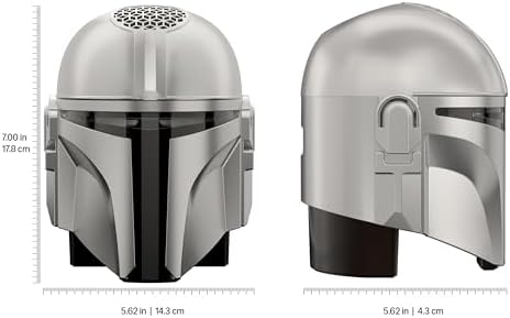 Echo Dot Star Wars Bundle  Includes Echo Dot  Deep Sea Blue and The Mandalorian Helmet Stand   Limited Edition