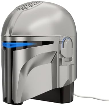Echo Dot Star Wars Bundle  Includes Echo Dot  Deep Sea Blue and The Mandalorian Helmet Stand   Limited Edition