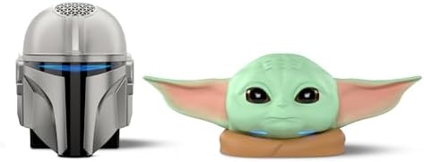 Echo Dot Star Wars Bundle  Includes Echo Dot  Deep Sea Blue and The Mandalorian Helmet Stand   Limited Edition