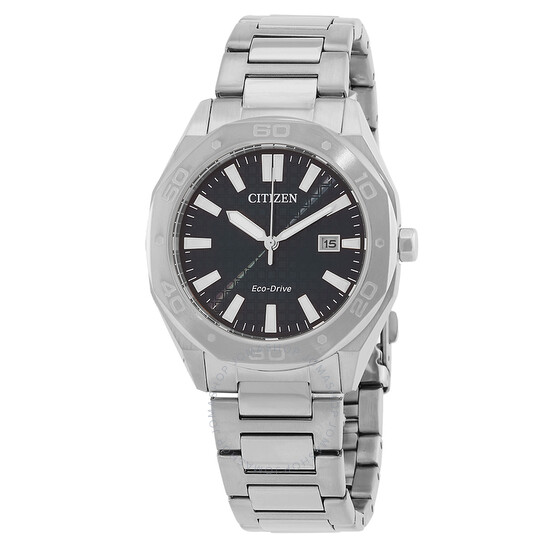 Eco Drive Black Dial Men s Watch