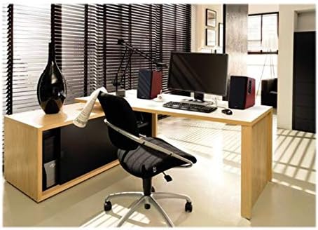 Edifier Amplified Bluetooth Bookshelf Speaker System  2 0 Powered Active Speakers 66 Watt RMS   Wooden