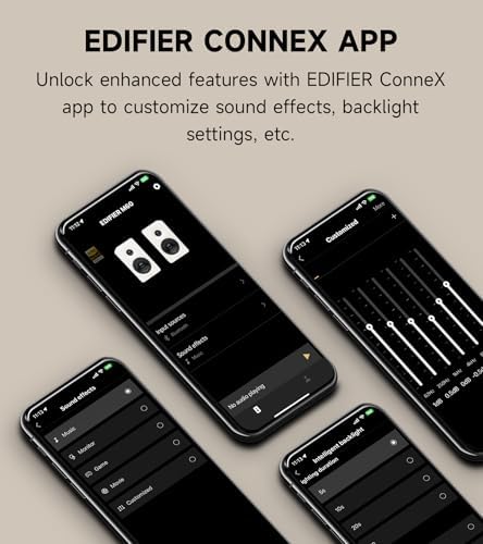 Edifier M60 Multimedia Speaker Bluetooth 5 3  66W RMS  Hi Res Audio & Hi Res Wireless Audio  LDAC 3 Mid Bass & 1 Tweeter  USB C & Aux Inputs  Compact Desktop Speaker   Black  Renewed