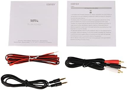 Edifier MR4 42W Powered Monitor Speakers  1 Tweeter & 4 Woofer  Balanced TRS/RCA/AUX  Monitoring/Music Mode  for PC/PS5/TV  Music Production & Gaming White