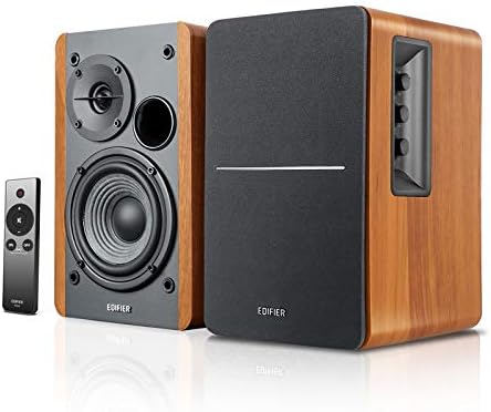 Edifier Powered Bookshelf Speakers R1280T with WiiM Mini AirPlay2 Wireless Wi Fi Audio Streamer  Stream Hi Res Audio from Spotify  Amazon Music and More